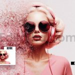 دانلود افکت پراکندگی اجزای عکس - اسپلش رنگ Splash dispersion photo effect