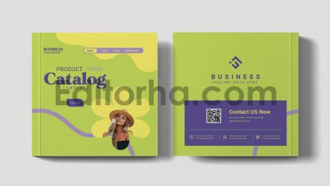 فایل لایه باز کاتالوگ محصولات مربعی4