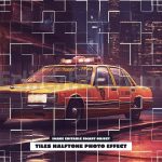 دانلود افکت عکس هافتون طرح موزاییکی Tiles Halftone Photo Effect