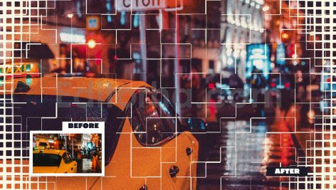 دانلود افکت عکس هافتون طرح موزاییکی Tiles Halftone Photo Effect
