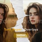 دانلود افکت عکس کاغذ پاره Torn Paper PNG Overlay