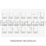 دانلود افکت عکس کاغذ پاره Torn Paper PNG Overlay