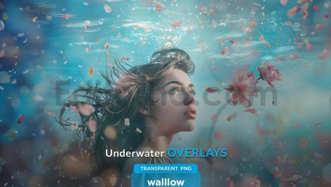 دانلود افکت عکس زیر آب Underwater effect photo overlays transparent PNG