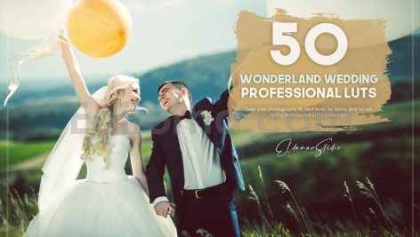 دانلود 50 پریست اصلاح رنگ عروسی حرفه ای 50 Wonderland Wedding LUTs Pack