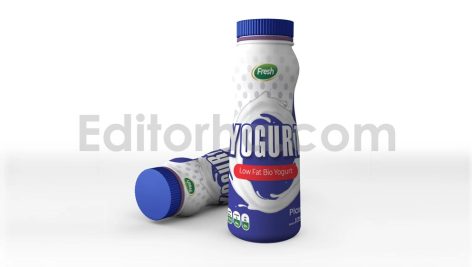 برچسب بطری ماست