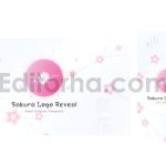 پروژه آماده افترافکت: لوگوموشن شکوفه بهاری با موسیقی Sakura Logo Reveal