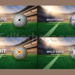 دانلود پروژه آماده افترافکت: لوگوموشن با توپ فوتبال با موسیقی Soccer Ball Logo