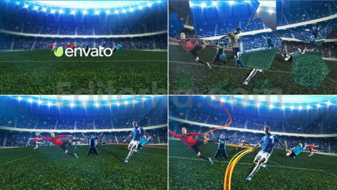 دانلود پروژه آماده افترافکت: وله فوتبال با موسیقی Soccer Intro