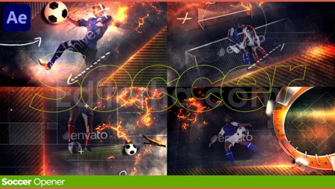 دانلود پروژه آماده افترافکت: وله فوتبال Soccer Opener