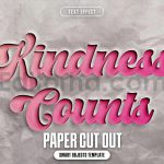 دانلود افکت عکس کاغذ برش خورده برای متن Paper Cut Out Text Effect
