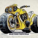 دانلود افکت تبدیل عکس به نقاشی با مداد رنگی Color pencil photo effect