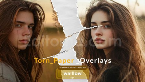 دانلود افکت عکس کاغذ پاره Torn Paper PNG Overlay
