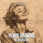 دانلود افکت عکس طراحی با مداد Pencil drawing photo effect