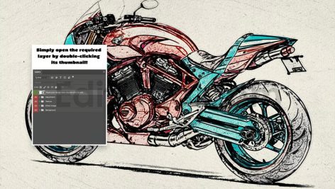 دانلود افکت تبدیل عکس به نقاشی با مداد رنگی Color pencil photo effect