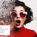 دانلود افکت پراکندگی اجزای عکس - اسپلش رنگ Splash dispersion photo effect