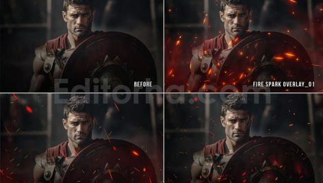 دانلود افکت عکس ذرات آتش Fire spark transparent png photoshop