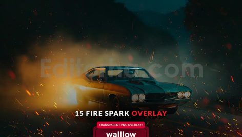 دانلود افکت عکس ذرات آتش Fire spark transparent png photoshop