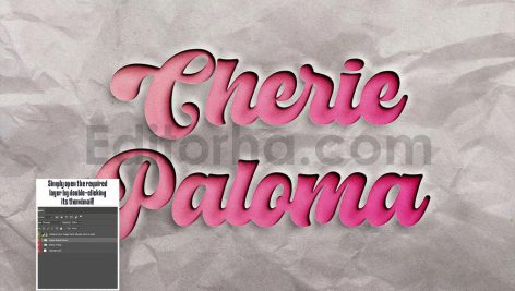 دانلود افکت عکس کاغذ برش خورده برای متن Paper Cut Out Text Effect