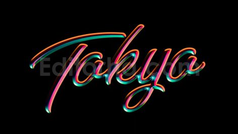 دانلود افکت نئونی و درخشان برای متن و لوگو bright text and logo effect