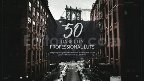 دانلود 50 پریست LUT رنگ شهر تاریک 50 dark city luts pack