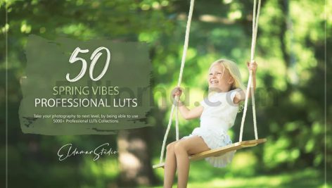 دانلود 50 پریست LUT رنگ بهاری 50 spring vibes luts pack