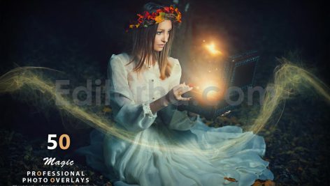 دانلود 50 اکشن فتوشاپ افکت نور جادویی 50 magic photo overlays