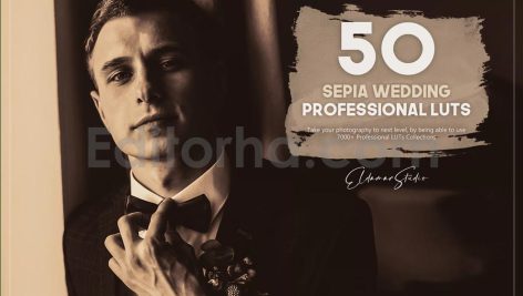 دانلود 50 پریست LUT رنگ سپیا برای عروسی 50 sepia wedding luts pack