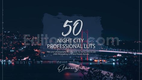 دانلود 50 پریست رنگی LUT برای فضای شهری شب night city luts and presets
