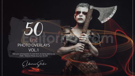 دانلود 50 اورلی خطوط نورانی فانتزی 50 Epic Photo Overlays - Vol. 1
