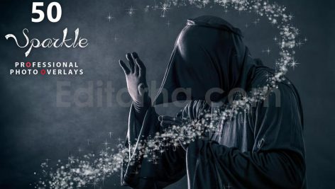 دانلود 50 اکشن فتوشاپ افکت نوری درخشان 50sparkle photo overlays