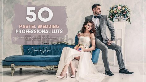 دانلود 50 پریست رنگی LUT پاستیلی برای عروسی 50 pastel wedding luts pack