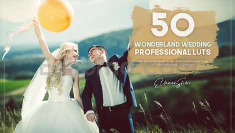 دانلود 50 پریست اصلاح رنگ عروسی حرفه ای 50 Wonderland Wedding LUTs Pack