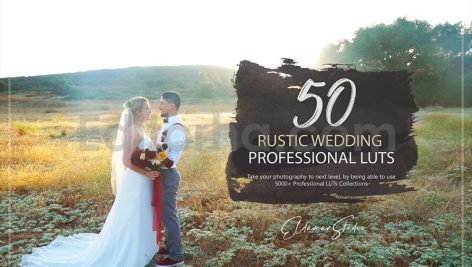 دانلود 50 پریست اصلاح رنگ عروسی 50 rustic wedding luts pack