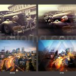 دانلود اکشن فتوشاپ افکت هندسی geometric overlays mask effects
