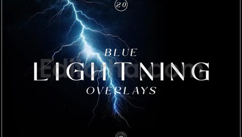 دانلود تکسچر رعد و برق آبی Blue Lightning Superpositions