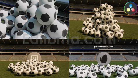 دانلود پروژه آماده داوینچی ریزالو: لوگوموشن فوتبال با موسیقی Football Logo