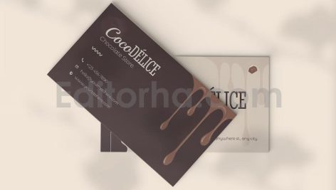 کارت ویزیت فروشگاه شکلات