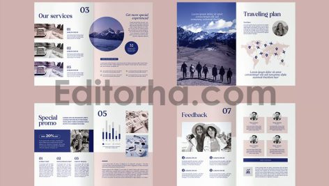 فایل لایه باز کاتالوگ آژانس مسافرتی2