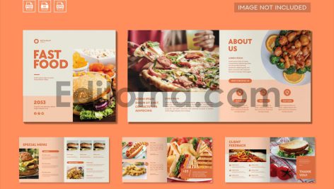 فایل لایه باز کاتالوگ فست فود و رستوران1