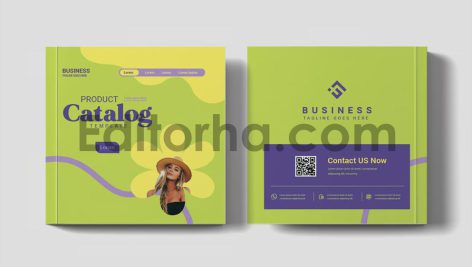 فایل لایه باز کاتالوگ محصولات مربعی4