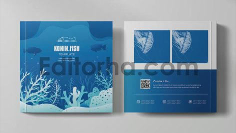 فایل لایه باز کاتالوگ نمونه کار مربع تجاری4
