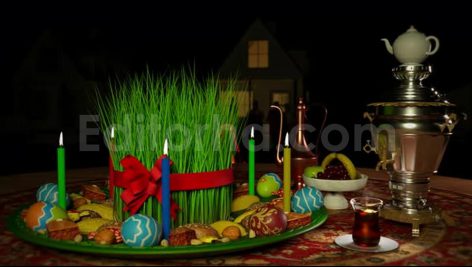 دانلود فوتیج اوپنر با موضوع هفت سین Novruz Holiday Night Opener 4K