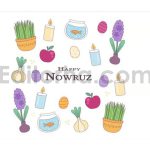 دانلود فوتیج آیکون متحرک فلت با موضوع سفره هفت سین Nowruz Holiday Icons