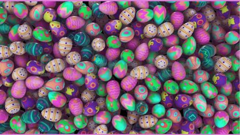 دانلود ترانزیشن کروماکی تخم مرغ های رنگی Colorful Easter Eggs Transition