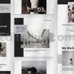 دانلود مجموعه 9تایی لایه باز قالب اینستاگرام Instagram