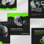 دانلود مجموعه 9تایی لایه باز قالب اینستاگرام Instagram Template