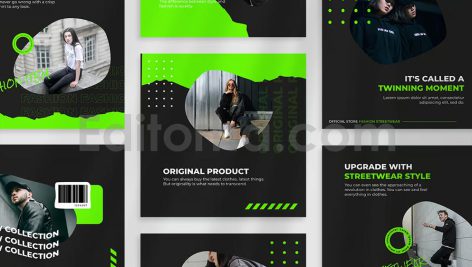 دانلود مجموعه 9تایی لایه باز قالب اینستاگرام Instagram Template