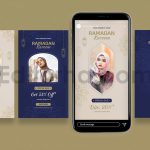 دانلود مجموعه لایه باز قالب اینستاگرام فروش ویژه رمضان Instagram Stories