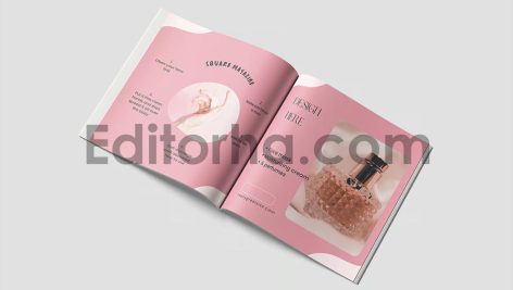 موکاپ مجله مربعی4