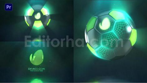 دانلود پروژه آماده افترافکت: لوگو توپ فوتبال دیجیتال Hi-Tech Soccer